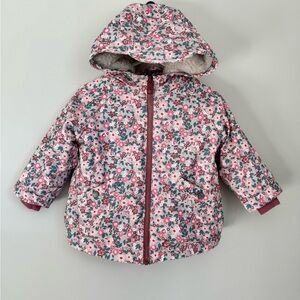 Zara Cream Jacket with Floral Design